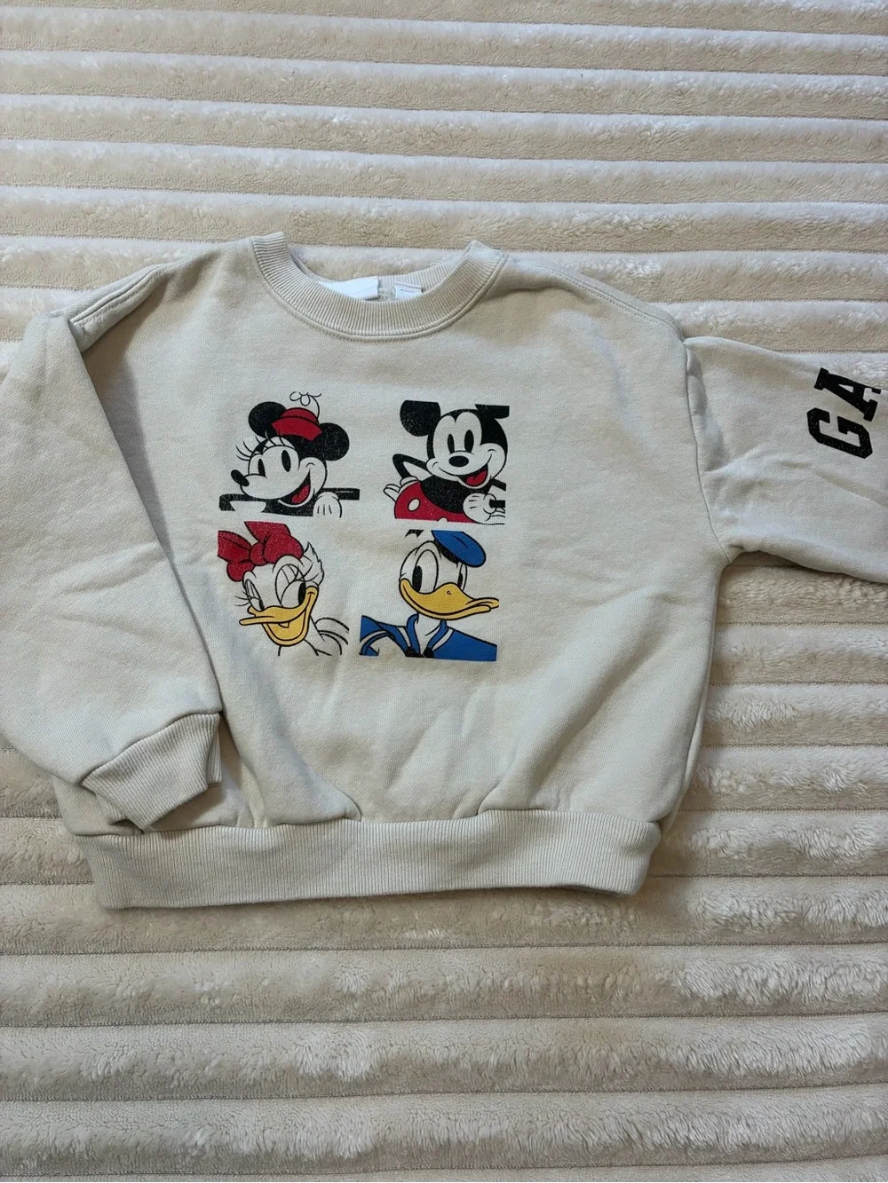 Gap 2T Disney Mickey & Friends Off White Sweatshirt